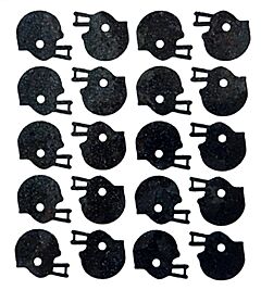 Helmet Glitter Sticker - Black