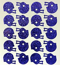 Helmet Glitter Sticker - Purple