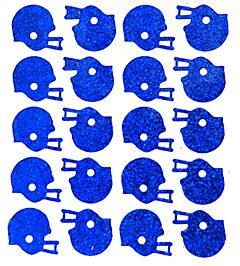 Helmet Glitter Sticker - Royal