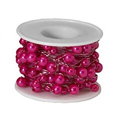 26 Ft Beaded Wire - Strong Pink