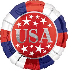 18" Red White Blue USA