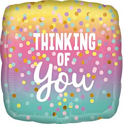 17" Thinking Of You Pastel Dot