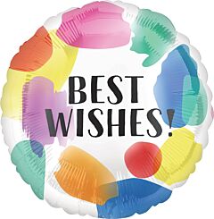 17" Best Wish Painted Swoosh