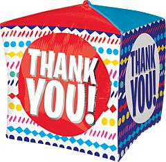 15" Thank You Streamers Cubez
