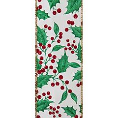 Hollyhill 10yd No40 - White/Red/Green