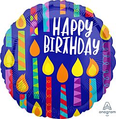 28" Hbday Happy Candles Jumbo