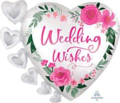 23" Satin Wedding Wishes