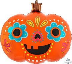 24"Day of the Dead Pumpkin