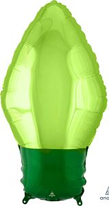22" Green Christmas Light Bulb