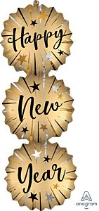 38" Satin HNY Bursts