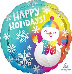 18" Happy Holidays Snowman