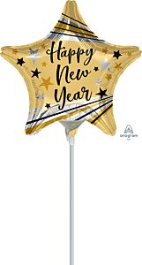 9" HNY Bursts and Stars