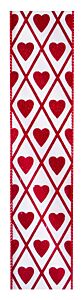 Corre White Red Heart Ribbon - No40