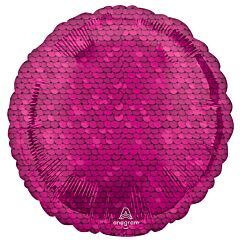 17" Bright Pink Sequins