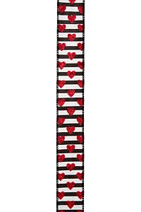 10yd No9 Matrix Black Red Ribbon