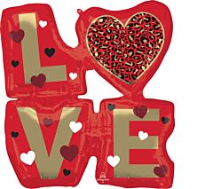 27" Love Animal Print