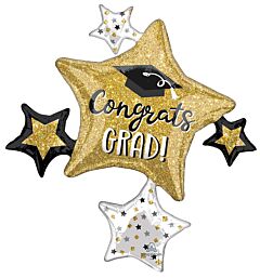 35" Grad Sparkle Star Cluster