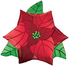 26" Satin Infused Poinsettia