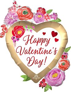 43" Satin HVD Watercolor Floral