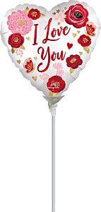 9" Satin Love You Flowers