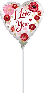 4" Satin Love You Flowers