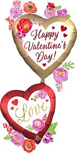 69" Satin Watercolor Floral