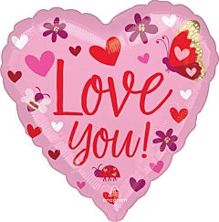 18" Love You Bees & Butterflies