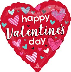 18" Patterned Hearts HVD