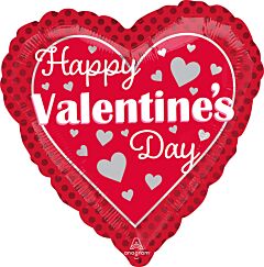 18" HVD Tonal Red Dots