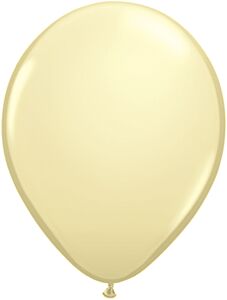 16" Qualatex Ivory Silk Latex Balloons