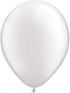 16" Qualatex Pearl White Latex