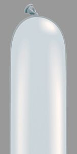 160Q Qualatex Metallic Silver Latex