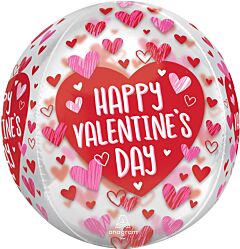 16" HVD Sketched Impression Hearts