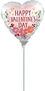9" HVD Satin Romantic Flowers