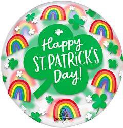 18" Clearly Rainbows  and Shamrocks