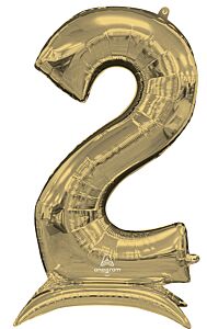 50" Stand-Up Numberz 2 White Gold