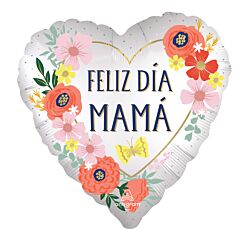18" Satin Feliz Dia Mama Blooms