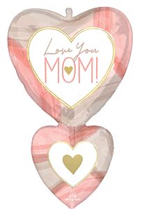 31" Cutout Collage Mom Hearts