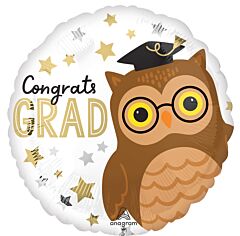 17" Congrats Grad Owl