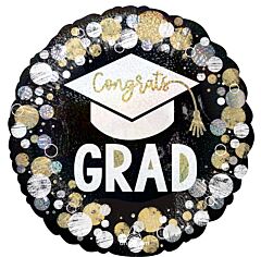 18" Congrats Grad Circles and Dots