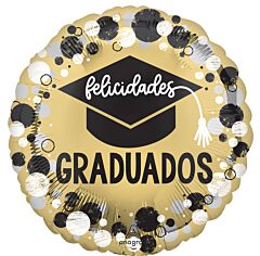 17" Felicidades Graduados Circles and Dots