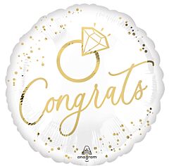 17" White Gold Wedding