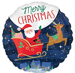 17" Starry Night Merry Christmas