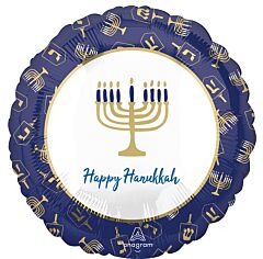 17" Hanukkah Elegant Metals
