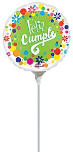 9" Feliz Cumpleaños Puntos