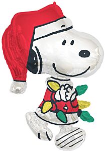 34" Peanuts Santa Snoopy