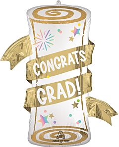 31" Satin Pastel Grad Party Diploma