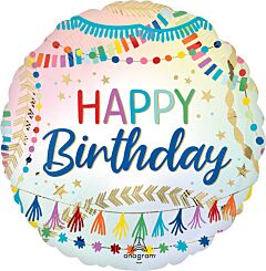 17" Birthday Streamers