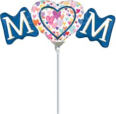 14" Mom Sprinkled Hearts