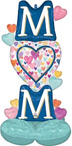 49" Mom Sprinkled Hearts AirLoonz